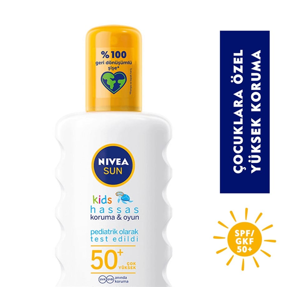 Nivea Koruma & Oyun Hassas Çocuk Güneş Spreyi Spf 50+ 200 ml