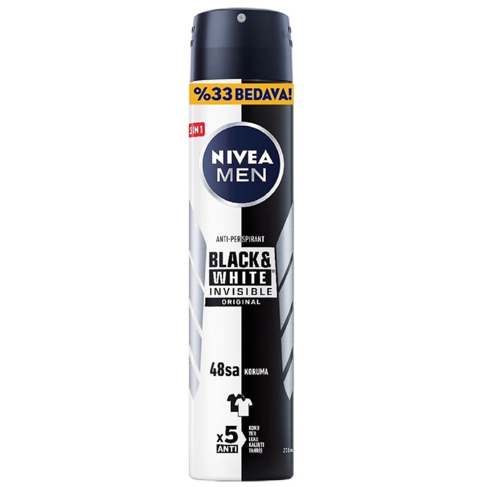 Nivea Men Erkek Deodorant Black and White Power 200 ml