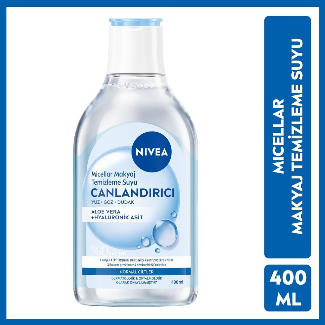 Nivea Micellar Canlandırıcı Makyaj Temizleme Suyu Normal Ciltler 400 ml