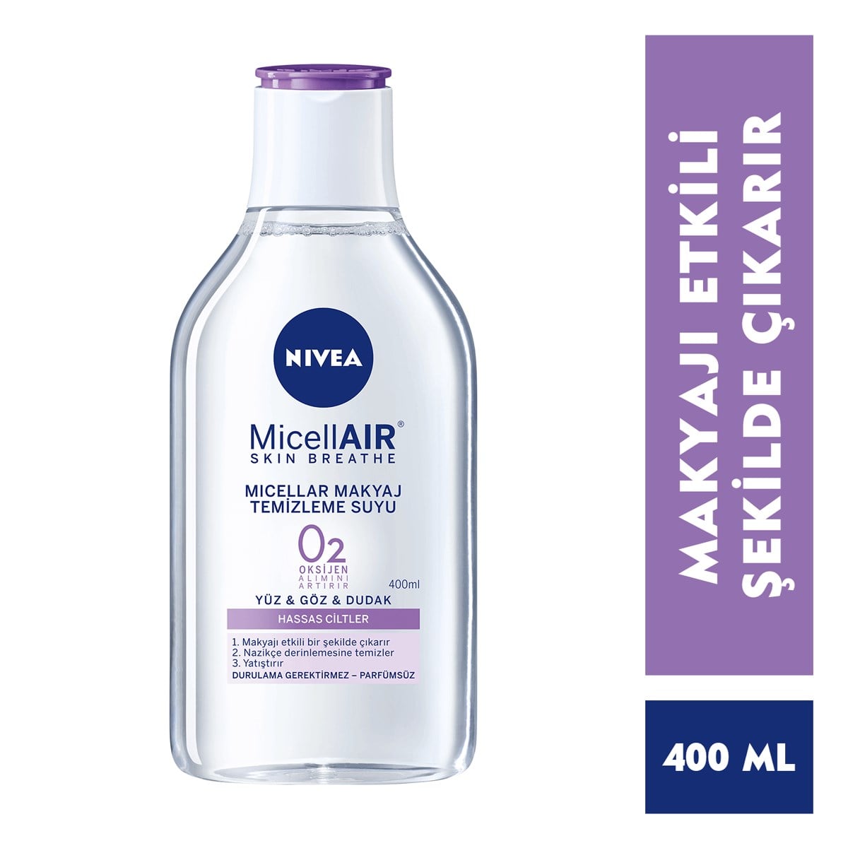 Nivea Micellar Makyaj Temizleme Suyu Hassas Ciltler 400 ml