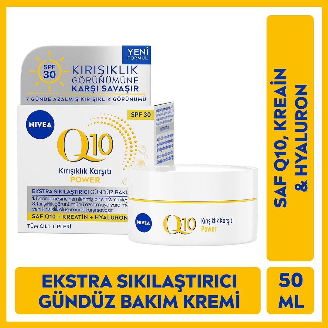 Nivea Q10 Yüksek Güneş Koruyucu Gündüz Kremi Spf 30