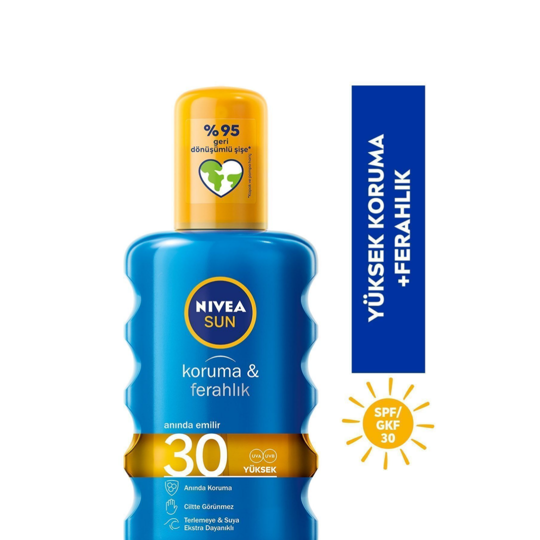 NIVEA SUN Koruma & Ferahlık Güneş Spreyi Spf30 200 ml