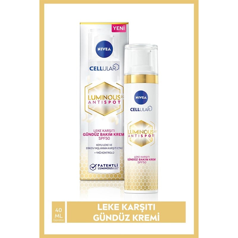 Nivea Visage Luminous630 Leke Karşıtı Gündüz Kremi Spf50 50 Ml