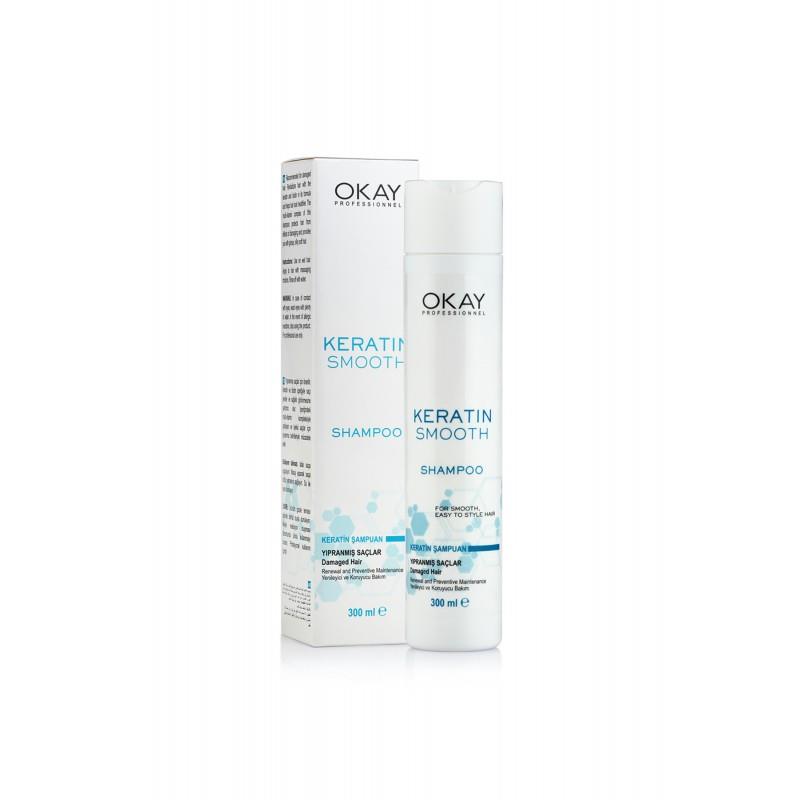 Okay Smooth Keratin Onarıcı Şampuan 300 ml