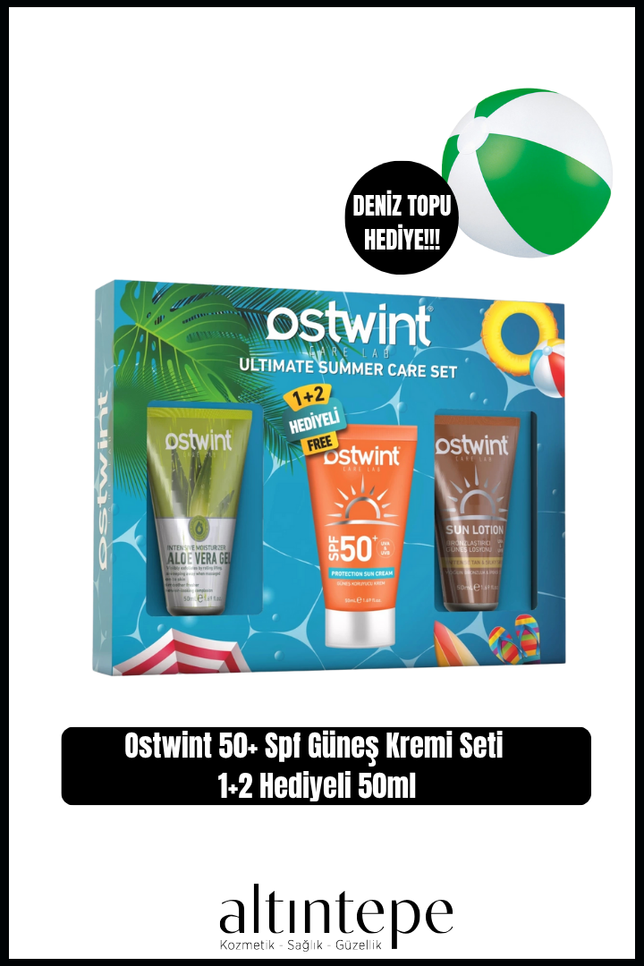 Ostwint 50+ Spf Güneş Kremi Seti 1+2 Hediyeli 50ml