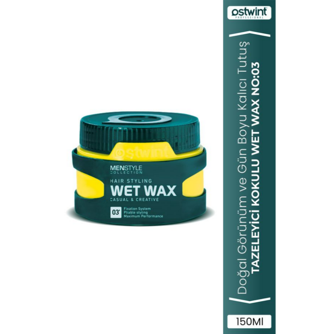 Ostwint Profesyonel Saç Şekillendirici Keratin Care Wax, Doğal Ve Güçlü Tutuş, Uzun Süreli Etki, No:03 150ml