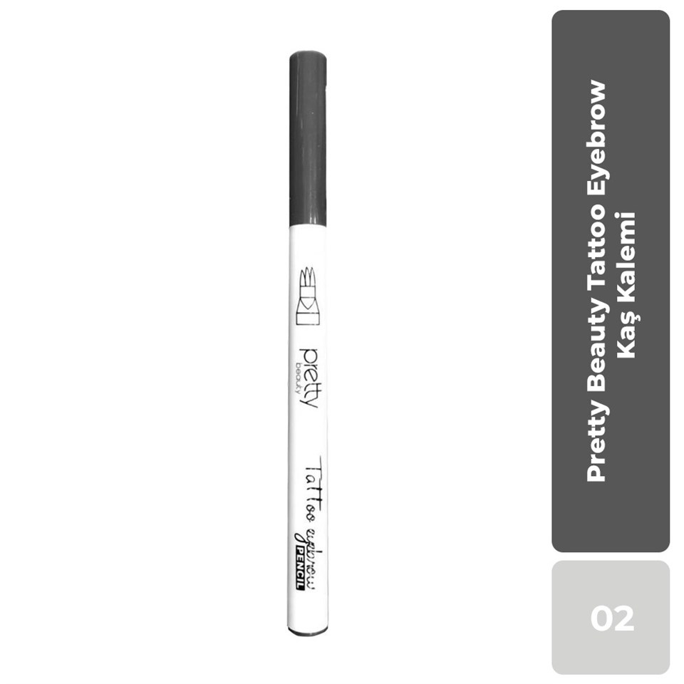 Pretty Beauty Tattoo Eyebrow Kaş Kalemi 02 Black