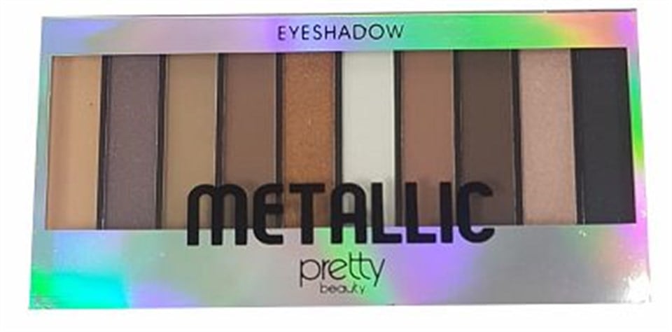 PRETTY GÖZ FAR PALETİ 10'LU PB-116 / 02-METALLIC