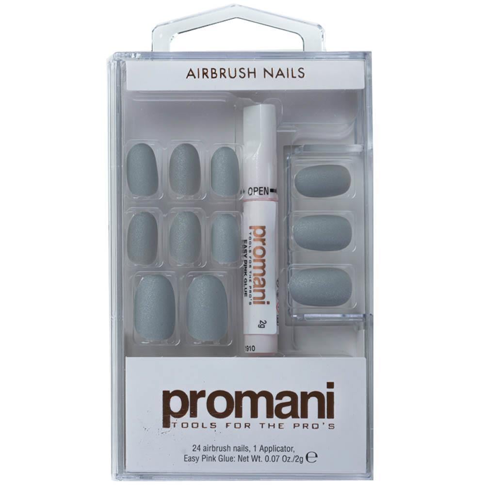 Promani Takma Tırnak Kiti Mat Antrasit