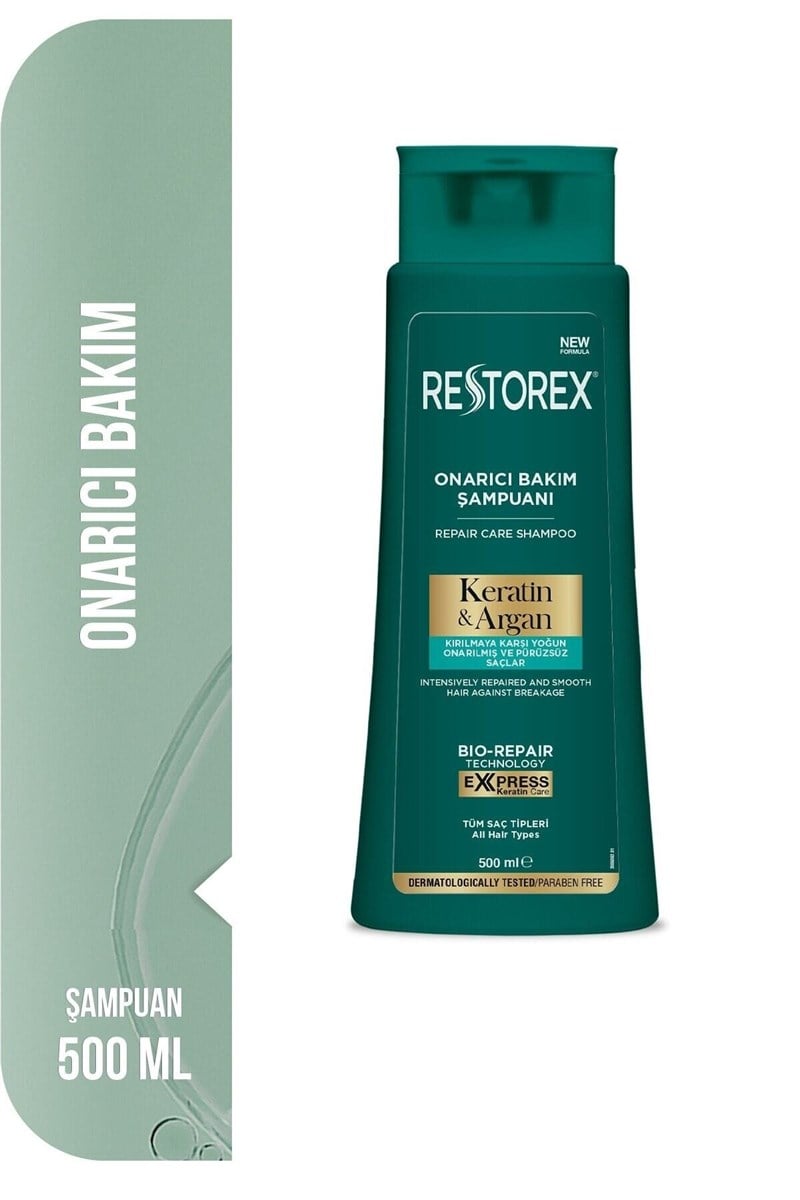 Restorex Şampuan Keratin Argan Özlü Onarıcı Bakım Etkili 500 ml