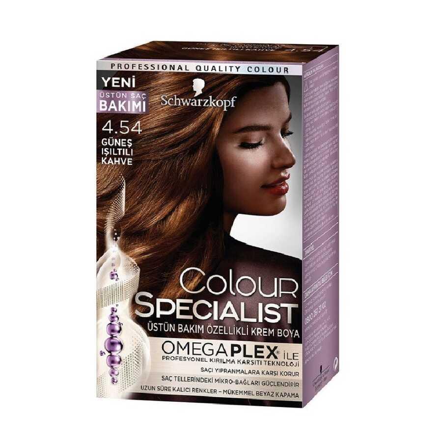 Schwarzkopf Colour Specialist Krem Boya 4.54 Güneş Işıltılı Kahve