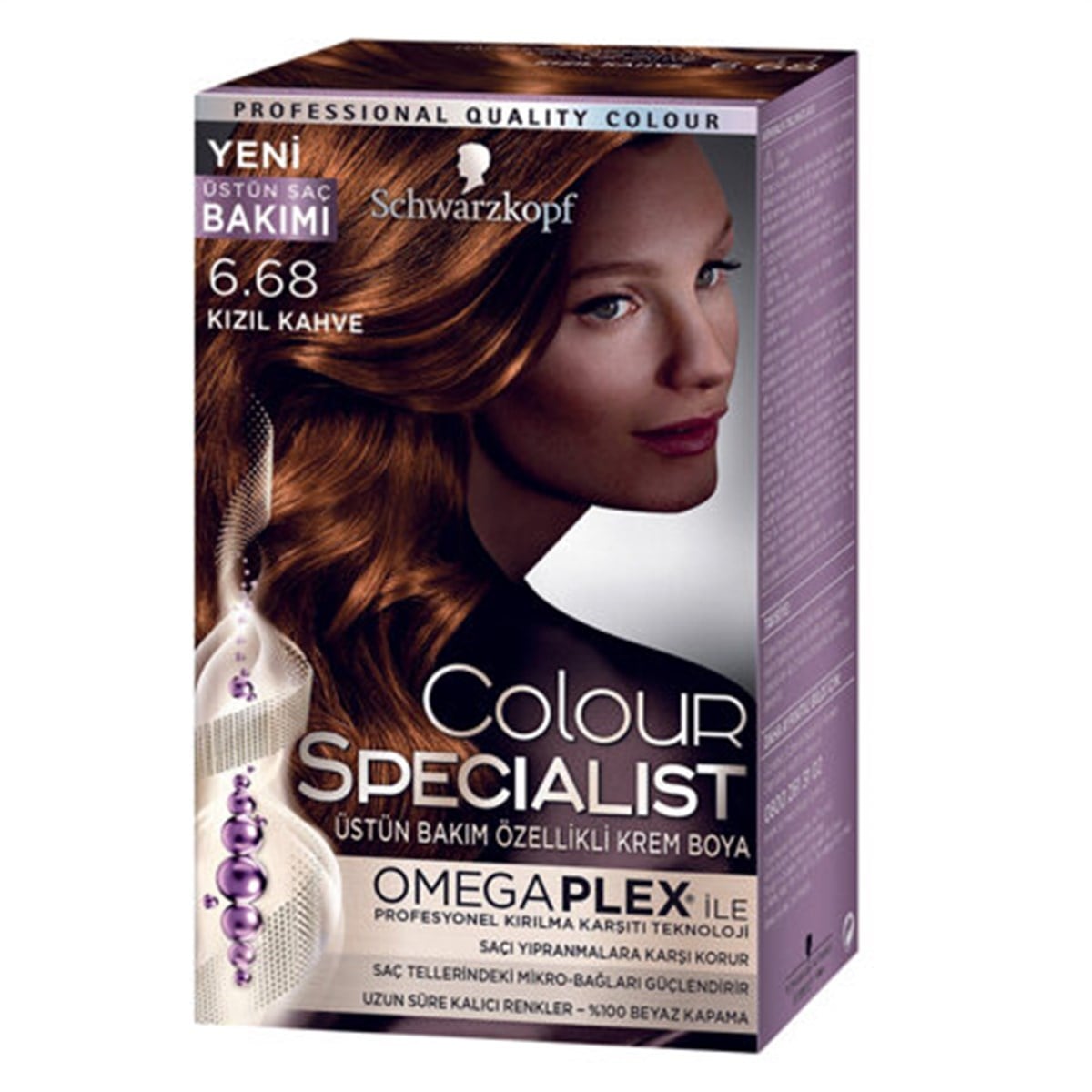 Schwarzkopf Colour Specialist Saç Boyası 6-68 Kızıl Kahve