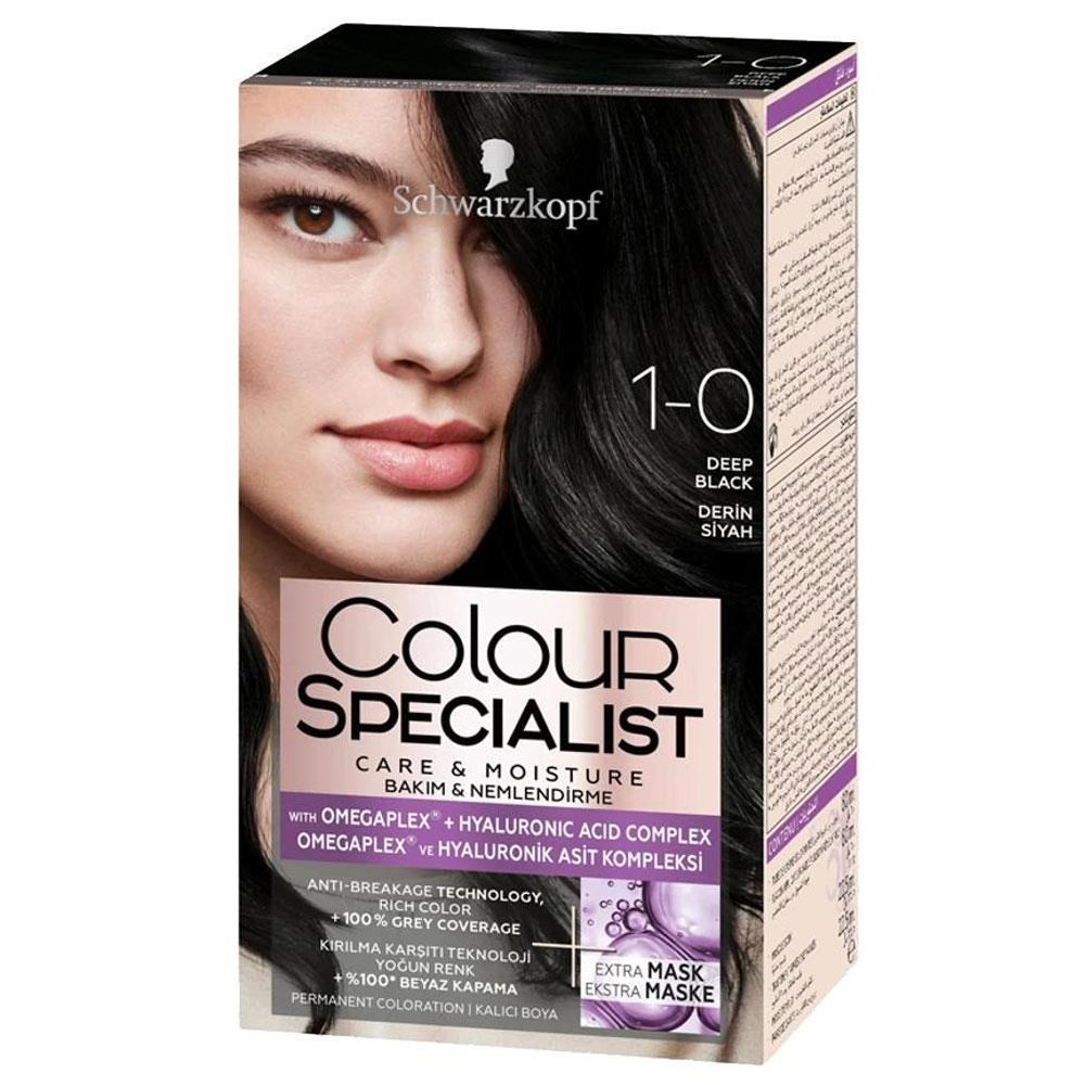 Schwarzkopf Colour Specialist Saç Boyası 1-0 Derin Siyah