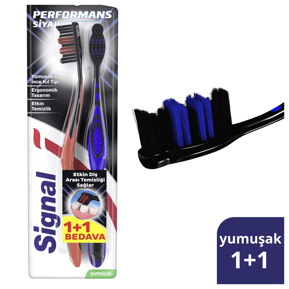 Signal Diş Fırçası Performans Black 1+1