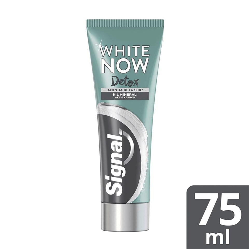 Signal White Now Detox Charcoal Aktif Kömür Diş Macunu 75 ml