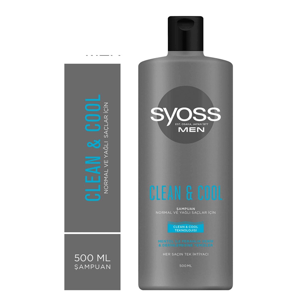 Syoss Men Clean and Cool Şampuan 500 ml