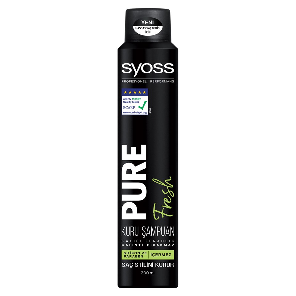 Syoss Pure Fresh Kuru Şampuan 200 Ml