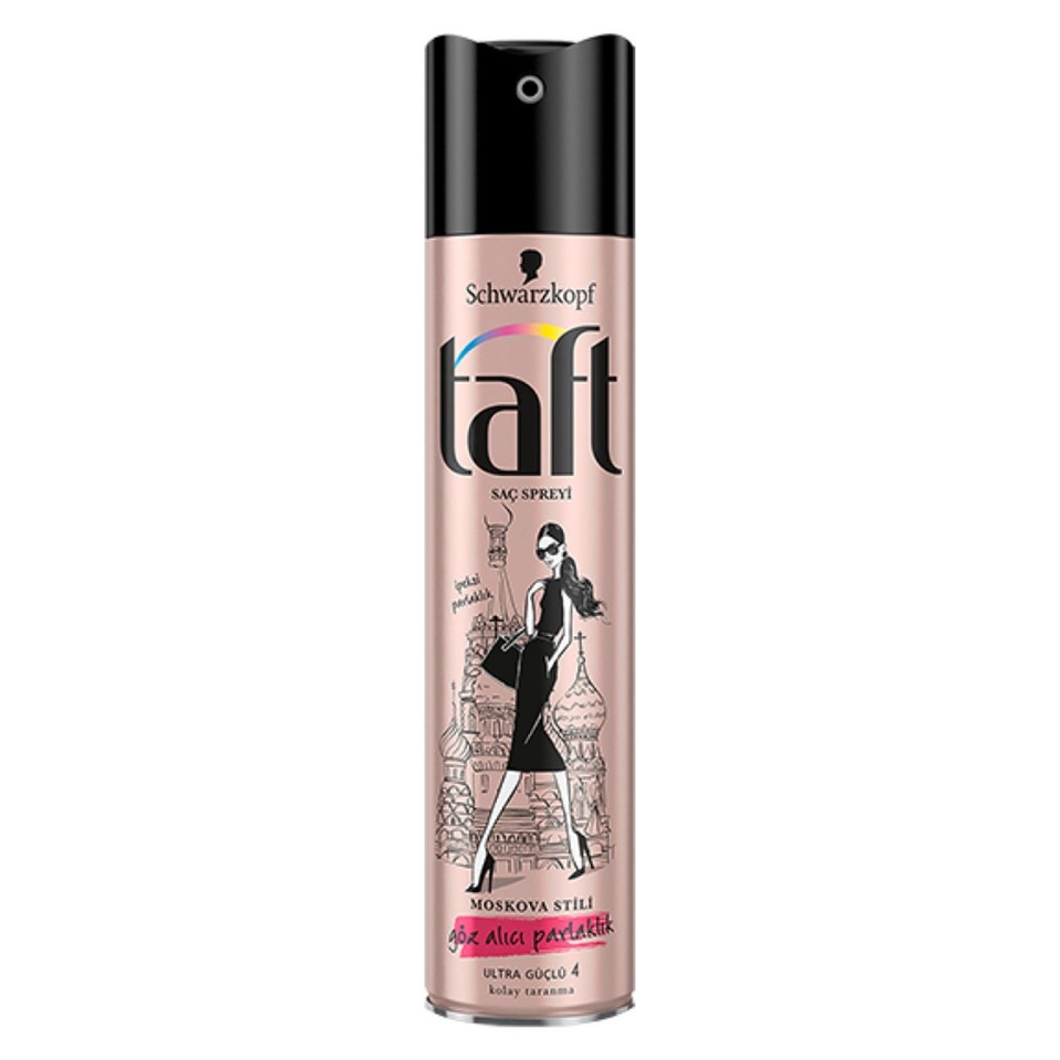 Taft Saç Spreyi Moskova Stili Göz Alıcı Parlaklık 250 ml
