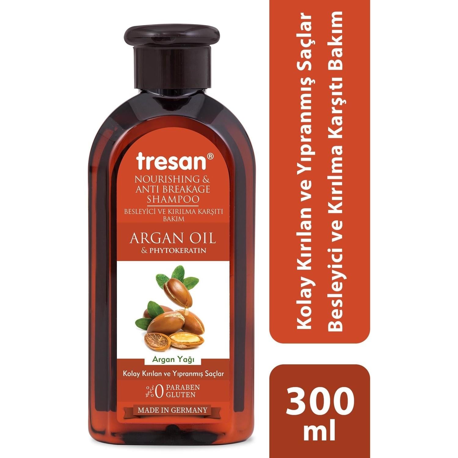 Tresan Argan Yağı & Phytokeratin Besleyici ve Kırılma Karşıtı Bakım Şampuanı 300 ml