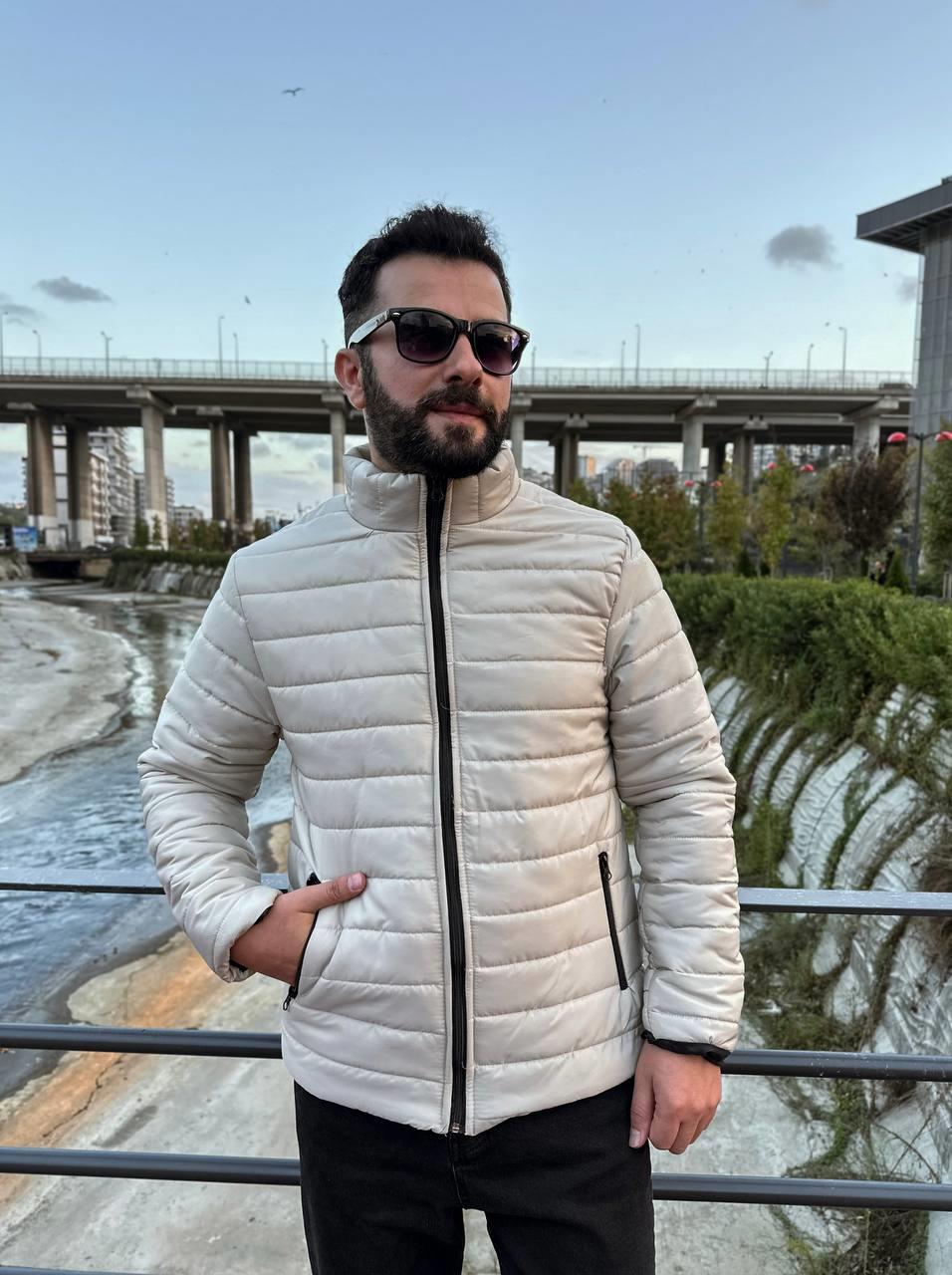 Bej Şişme Mont 