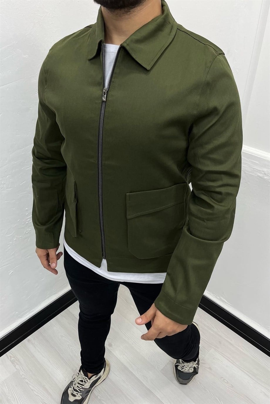CEKETHaki Gabardin Ceket | VİP LOKAL1019-hakiHaki Gabardin Ceket