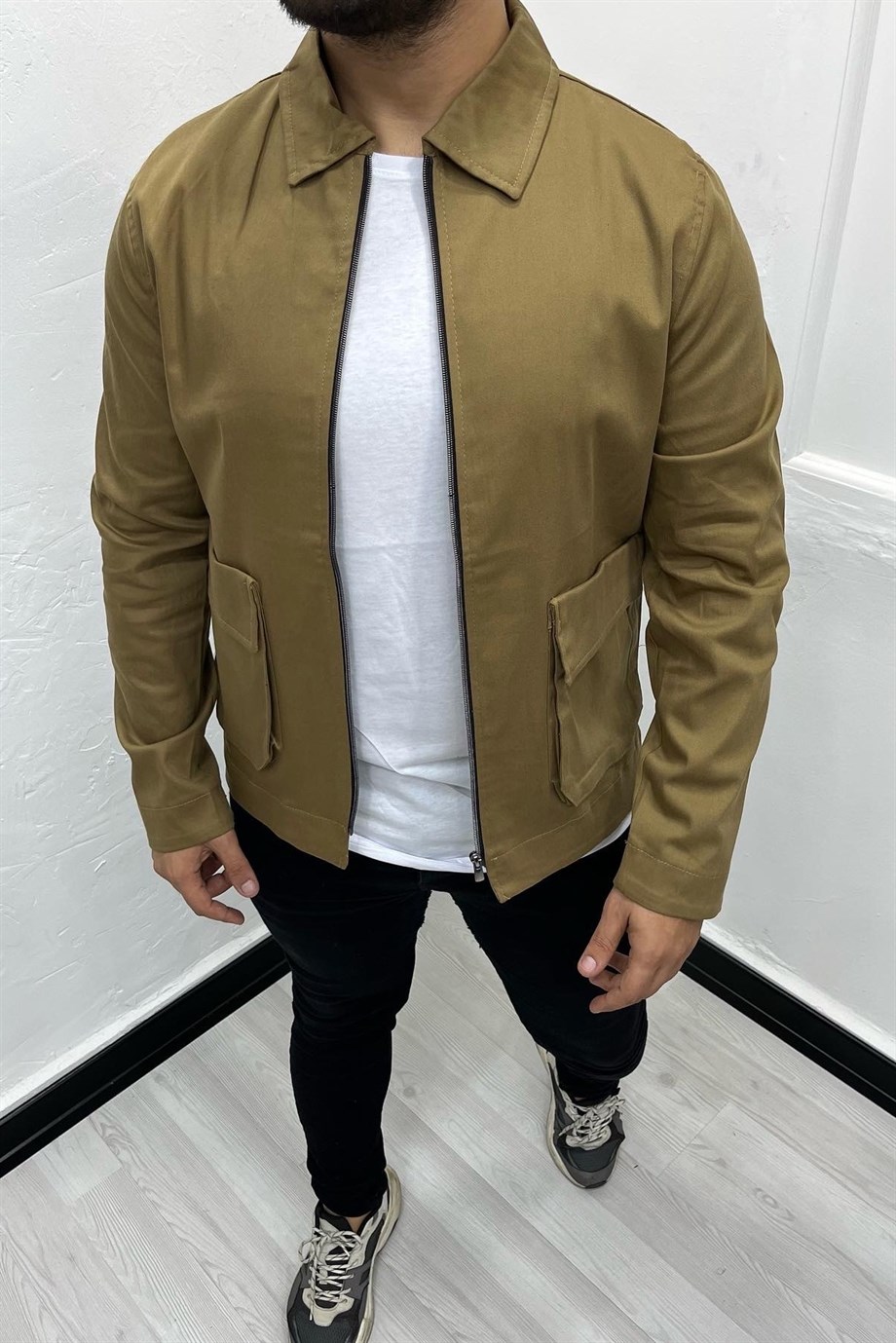 CEKETKahve Gabardin Ceket | VİP LOKAL1019-KahveKahve Gabardin Ceket