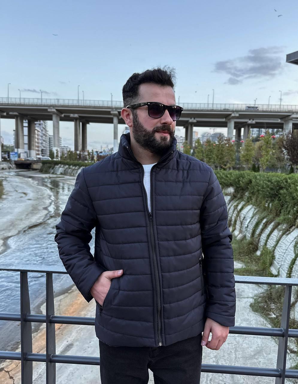Lacivert Şişme Mont 