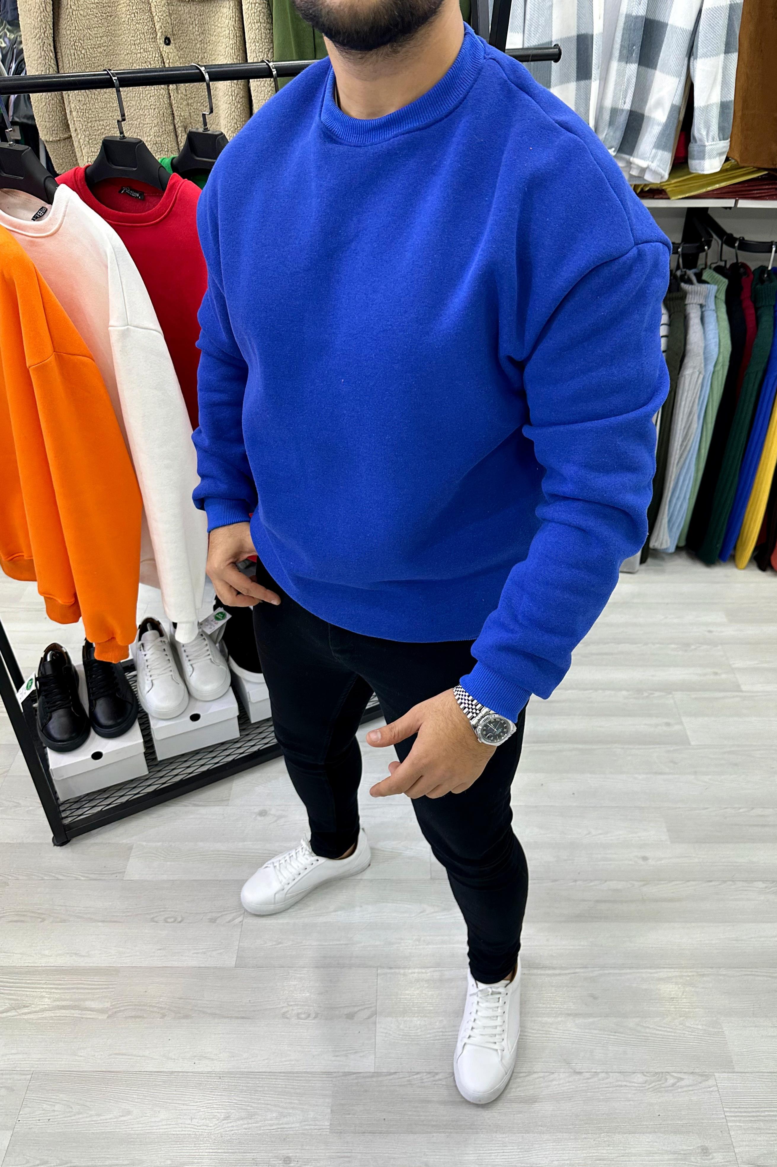 Saks Mavi Oversize Basic Sweat