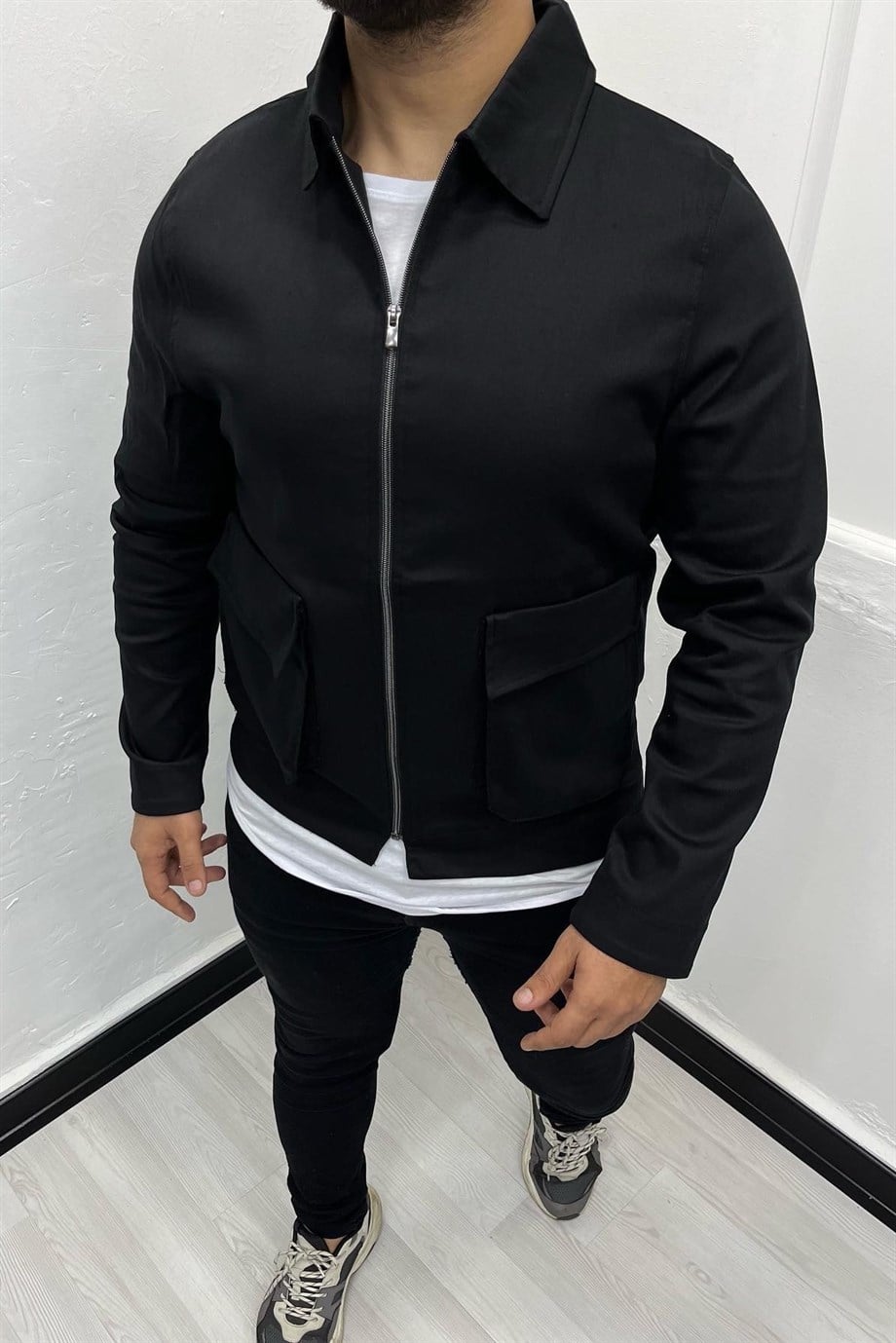CEKETSiyah Gabardin Ceket | VİP LOKAL1019-siyahSiyah Gabardin Ceket