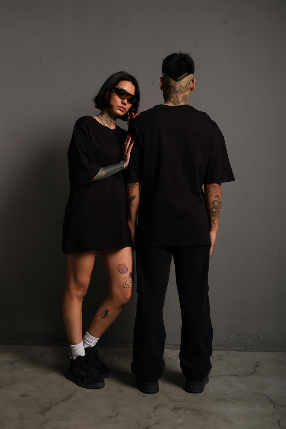 Siyah Oversize Basic Tshirt
