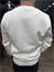 Beyaz 3 İplik Şardonlu Baskılı Sweatshirt