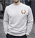 Beyaz 3 İplik Şardonlu Baskılı Sweatshirt