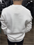Beyaz 3 İplik Şardonlu Baskılı Sweatshirt