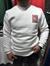 Beyaz 3 İplik Şardonlu Baskılı Sweatshirt
