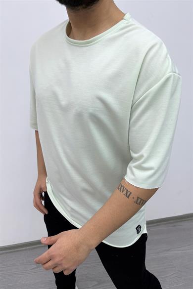 Ekru Pis Dikiş Oversize Tshirt