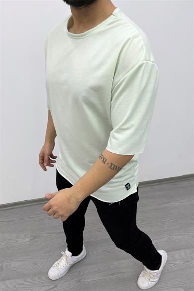 Ekru Pis Dikiş Oversize Tshirt