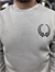 Gri 3 İplik Şardonlu Baskılı Sweatshirt
