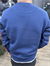 Lacivert 3 İplik Şardonlu Baskılı Sweatshirt