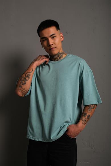 Mint Mavi Oversize Basic Tshirt