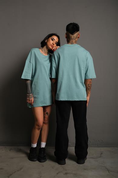 Mint Mavi Oversize Basic Tshirt