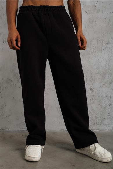 Siyah 3 İplik Baggy Eşofman