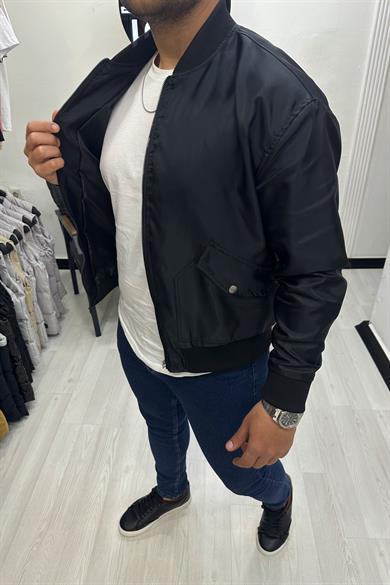 Siyah Bomber Ceket