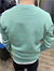 Su yeşili  3 İplik Şardonlu Baskılı Sweatshirt