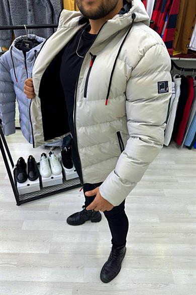Taş Polarlı Şişme Mont