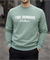 Yeşil 3 İplik Şardonlu Baskılı Sweatshirt