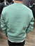 Yeşil 3 İplik Şardonlu Baskılı Sweatshirt