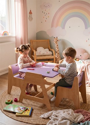 Cotable Masa Takımı Lila