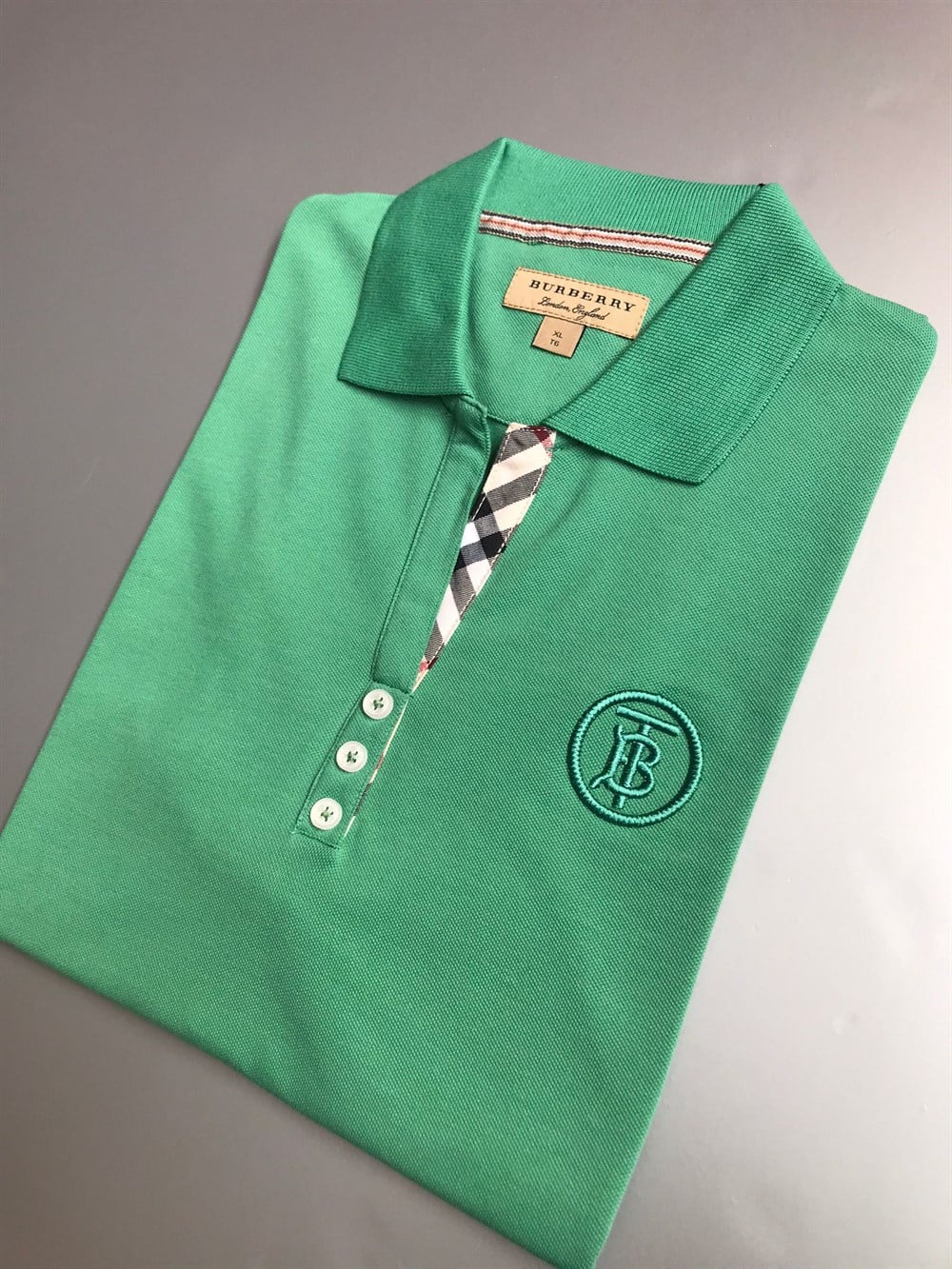 BURBERRY POLO YAKA YEŞİL TSHİRT