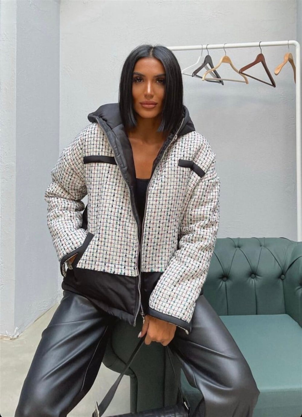 Chanel Kumaş Şişme Mont