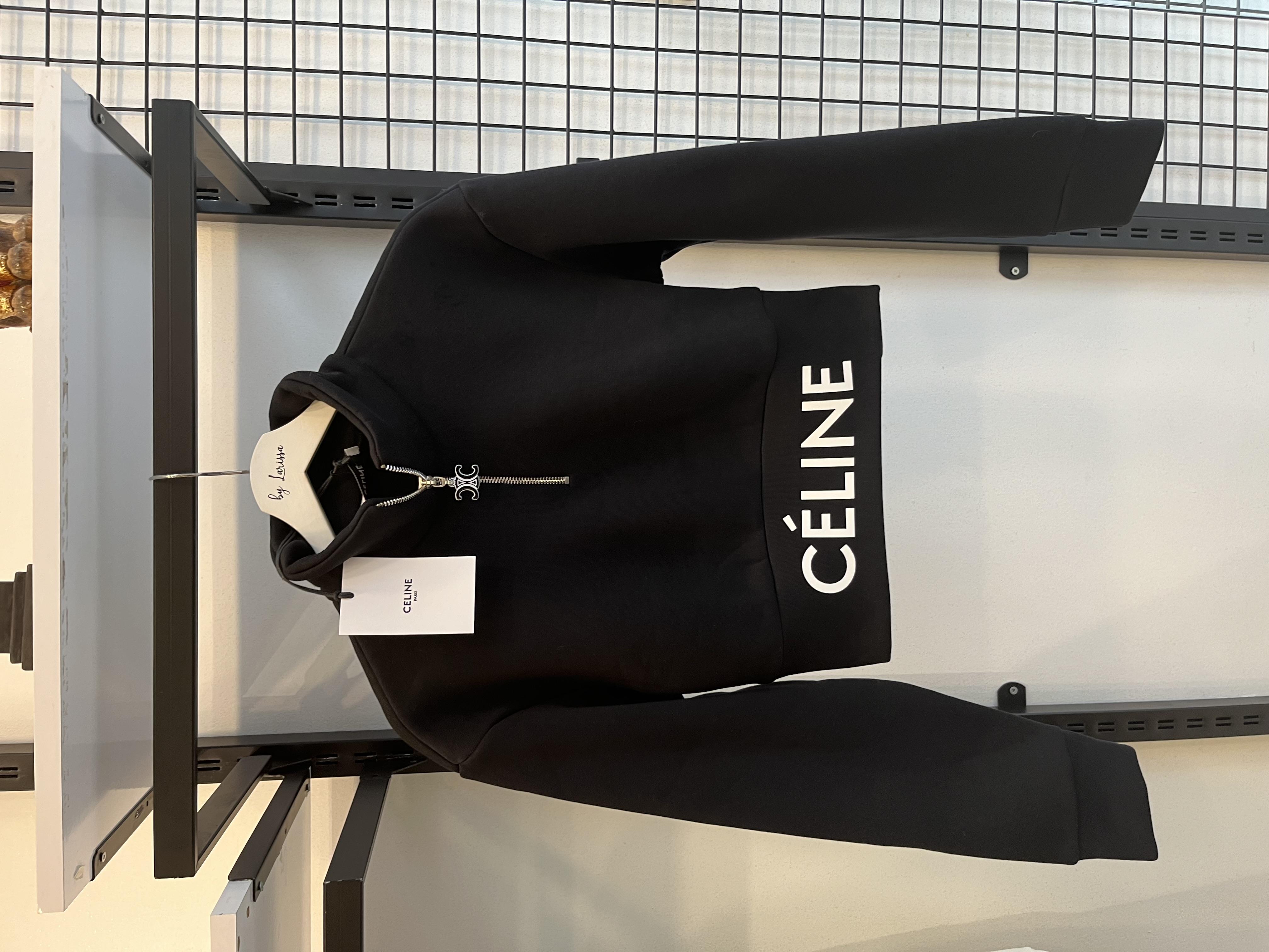 clne siyah crop sweatshirt 